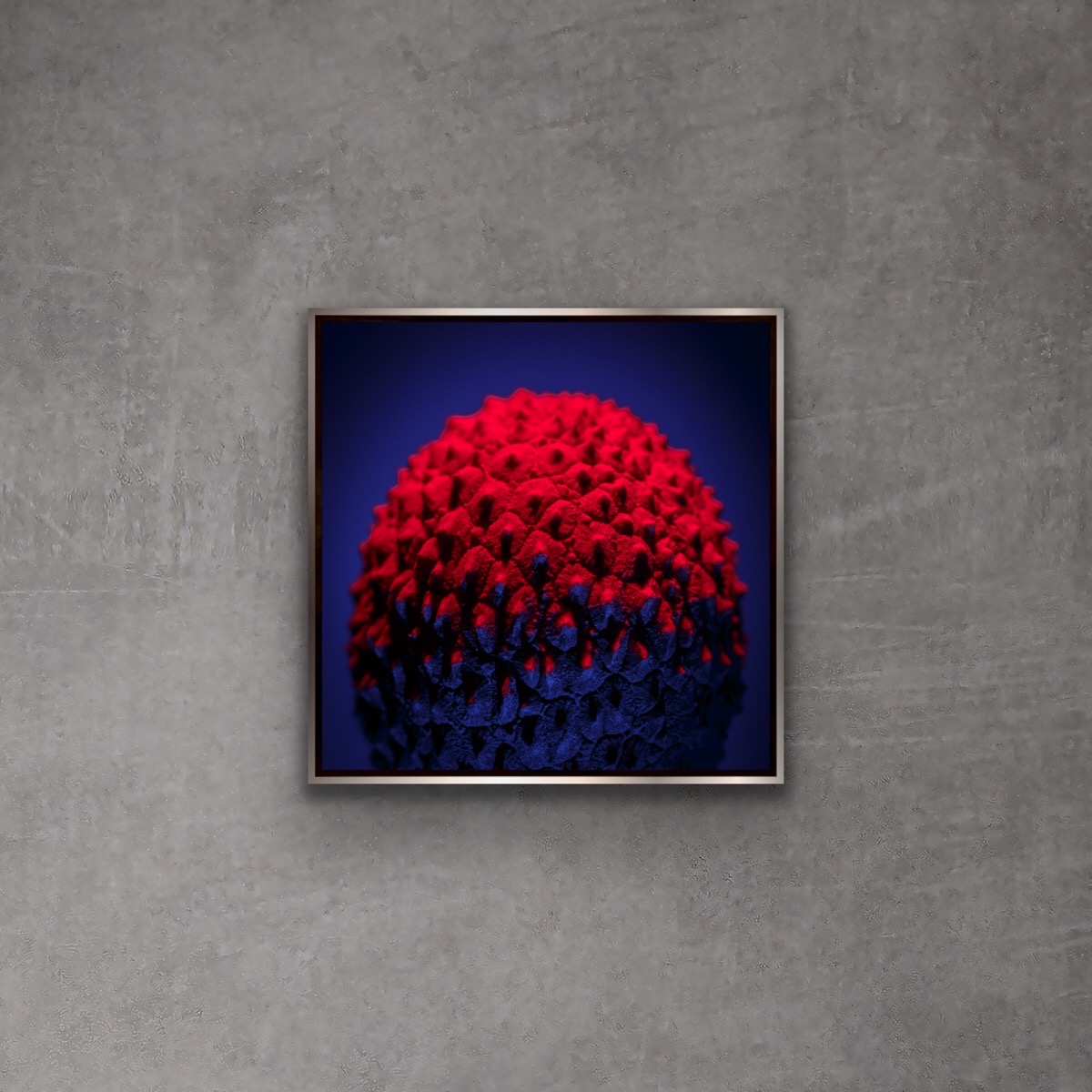 ANANASIA by Grete Hjorth-Johansen, on a concrete wall